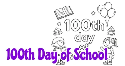 100th Day of School Coloring Pages