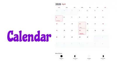 Calendar Coloring Pages