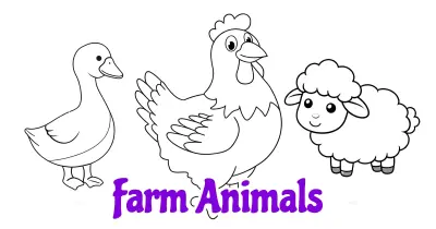 Farm Animals Coloring Pages