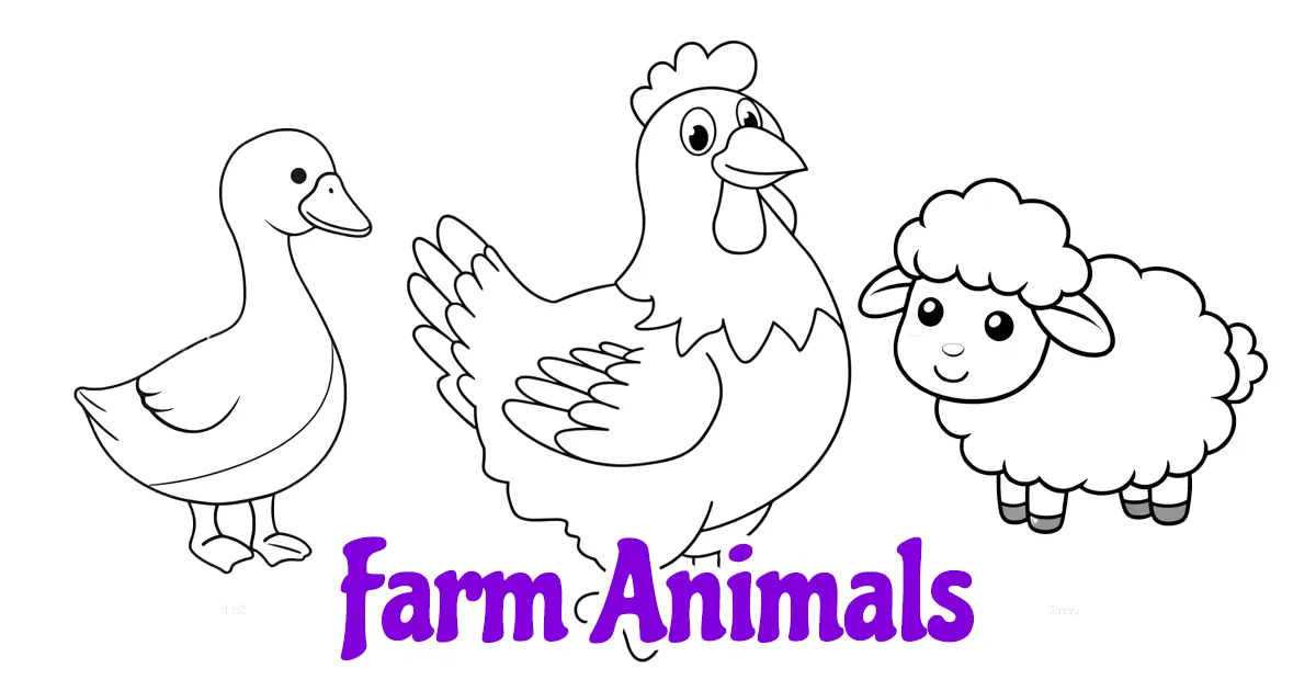 Farm Animals coloring pages