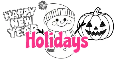 Holidays Coloring Pages
