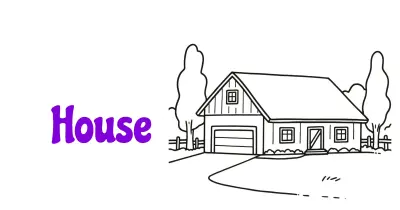 House Coloring Pages