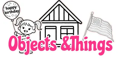 Objects & Things Coloring Pages