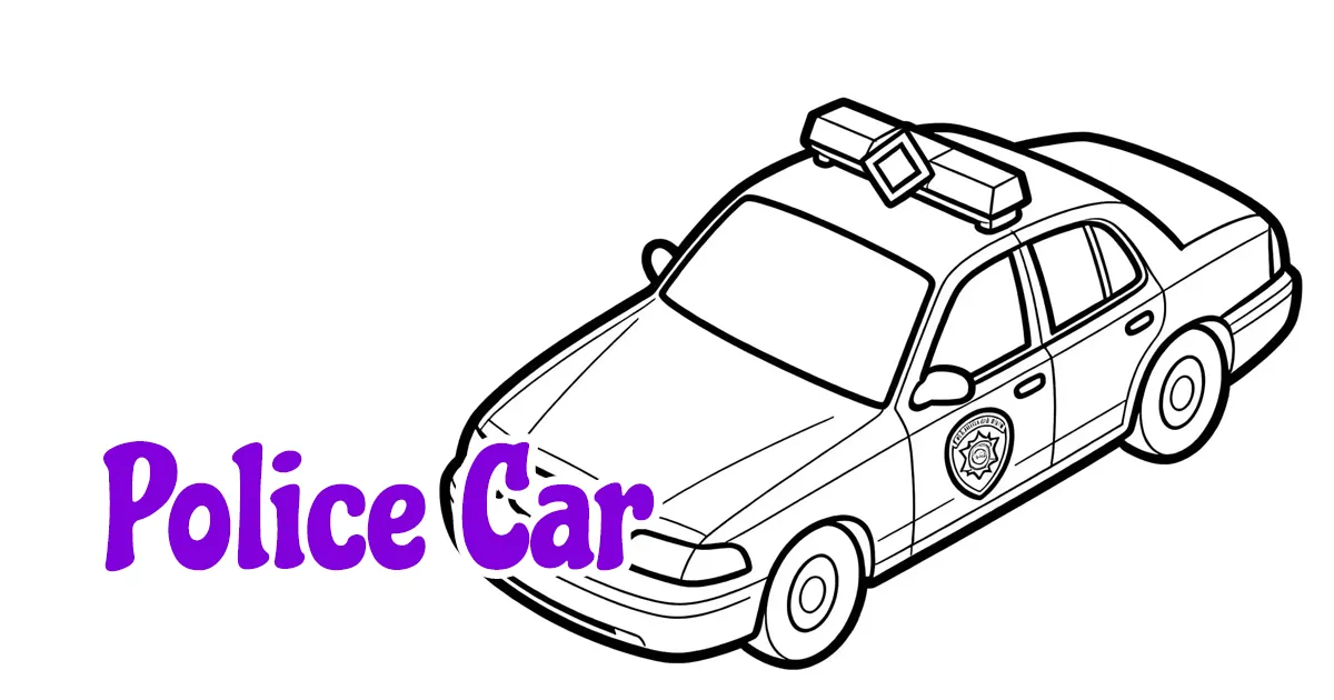 Police Car coloring pages