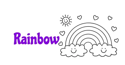 Rainbow Coloring Pages