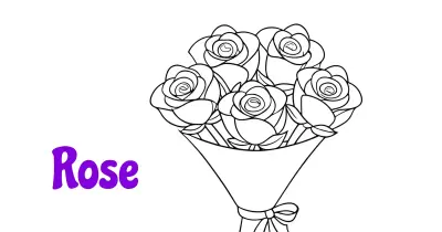 Rose Coloring Pages