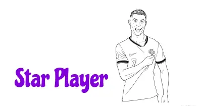 Star Player Coloring Pages