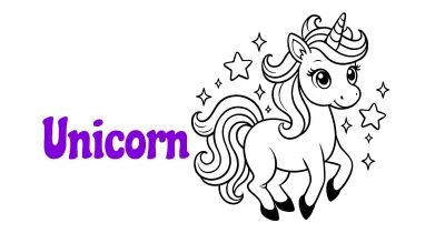 Unicorn Coloring Pages