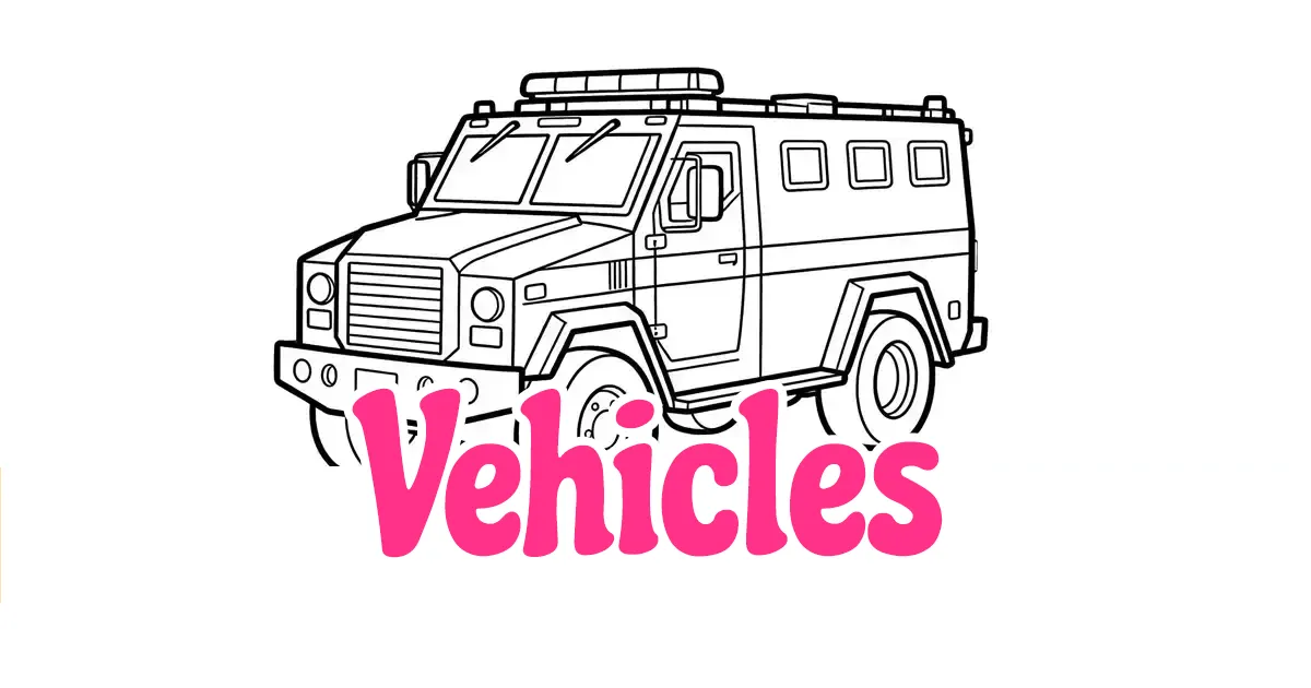Vehicles Coloring pages