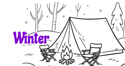 Winter Adults Coloring Pages
