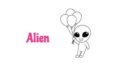 Alien Coloring Pages