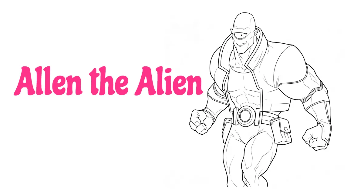 Allen the Alien Invincible Coloring Pages