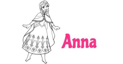 Anna Coloring Pages Collection