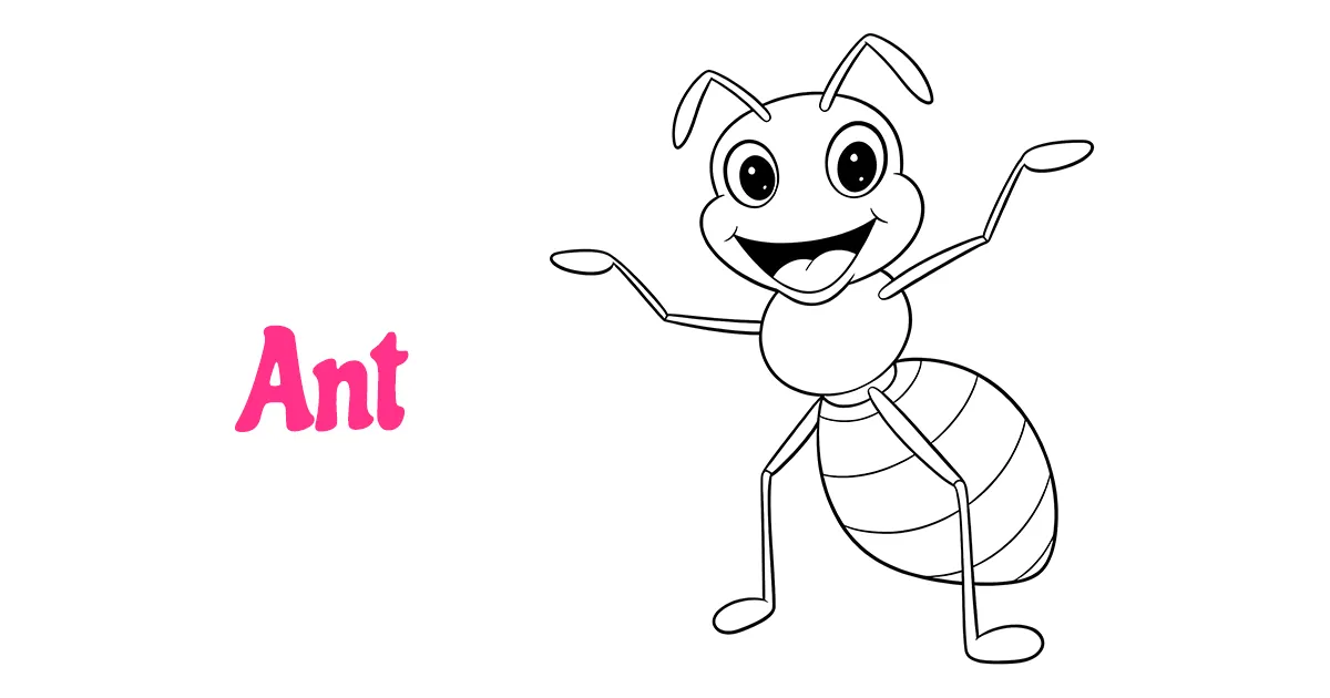 Ant Coloring Pages