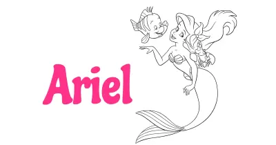 Ariel Coloring Pages Collection
