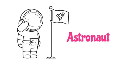 Astronaut Coloring Pages