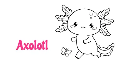 Axolotl Coloring Pages collection