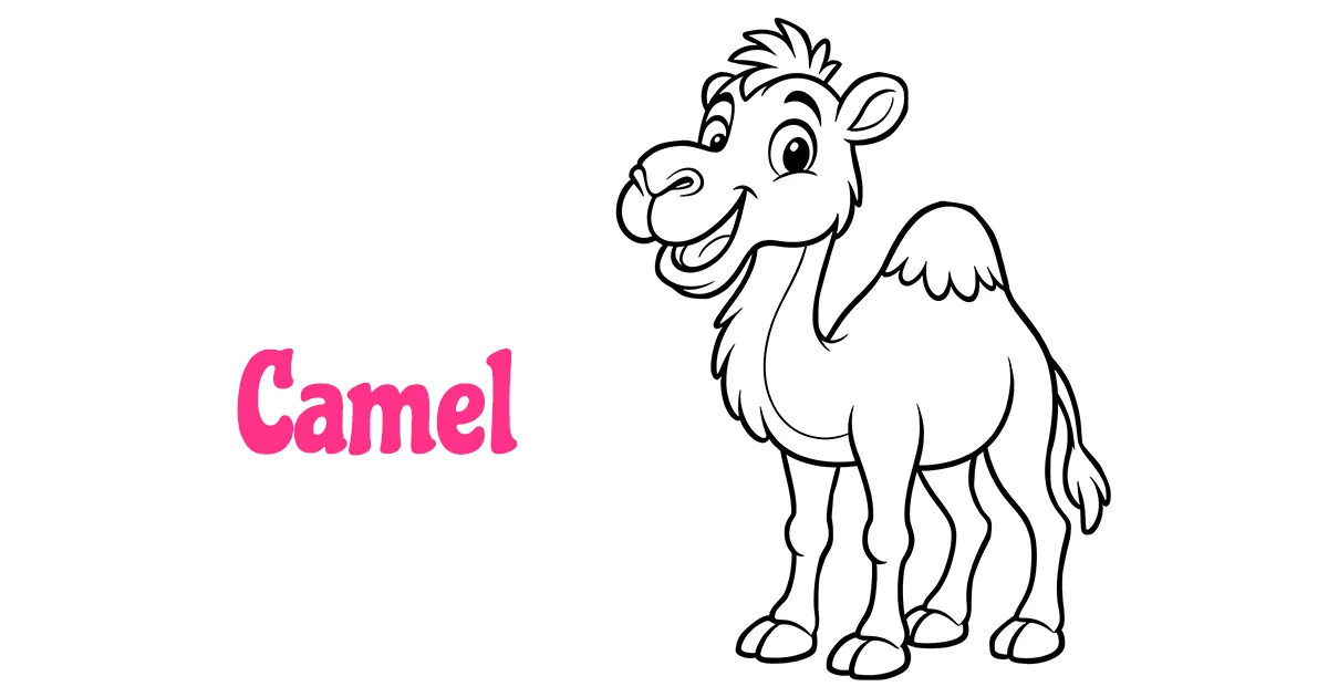 Camel Coloring Pages