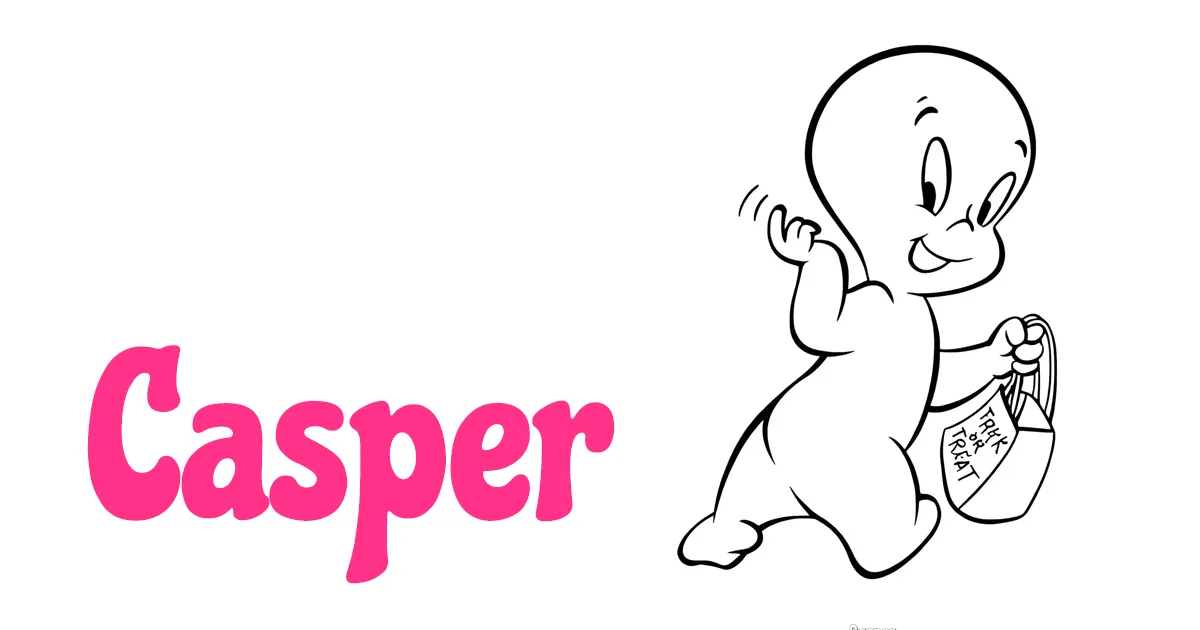 Casper the Friendly Ghost Coloring Pages