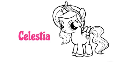 Celestia Coloring Pages Collection