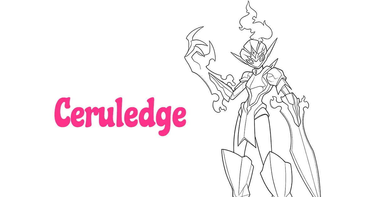  Ceruledge Coloring Pages