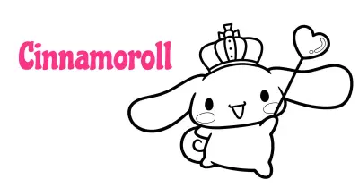Cinnamoroll Coloring Pages Collection