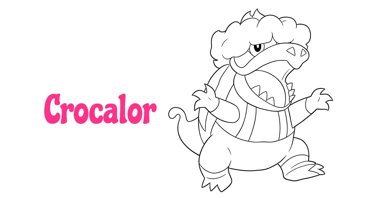  Crocalor Coloring Pages