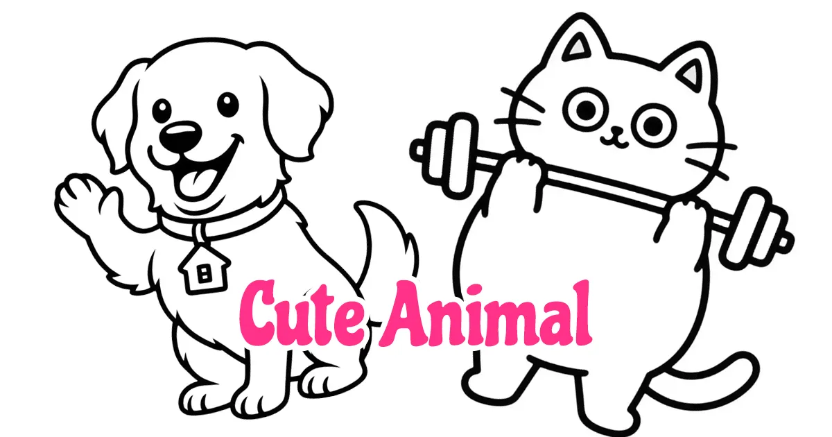 Cute Animal Coloring Pages