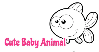 Cute Baby Animal Coloring Pages Collection