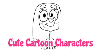 Cute Cartoon Characters Coloring Pages Collection