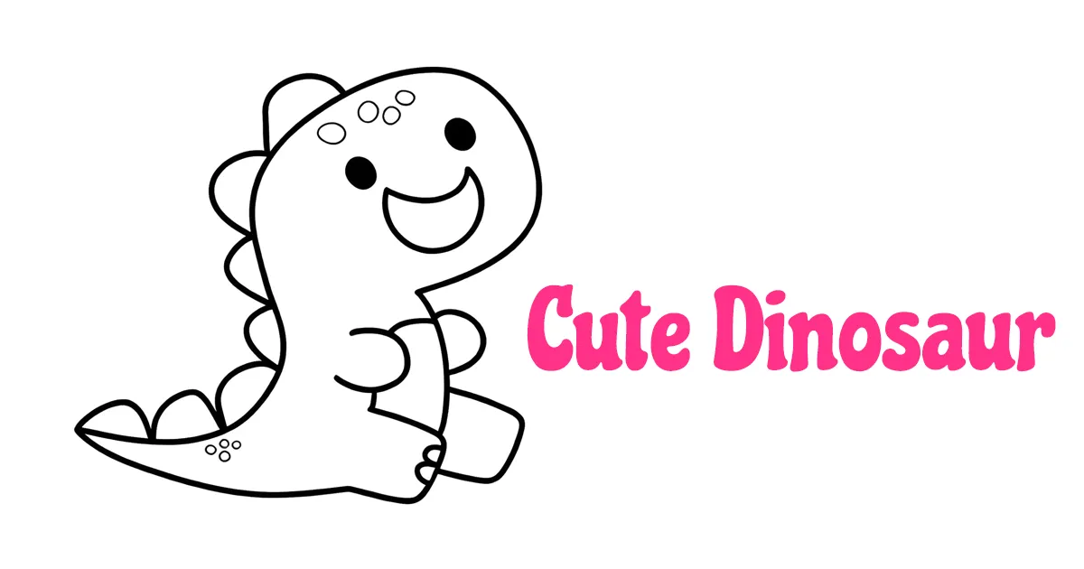 Cute Dinosaur Coloring Pages