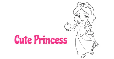 Cute Princess Coloring Pages Collection