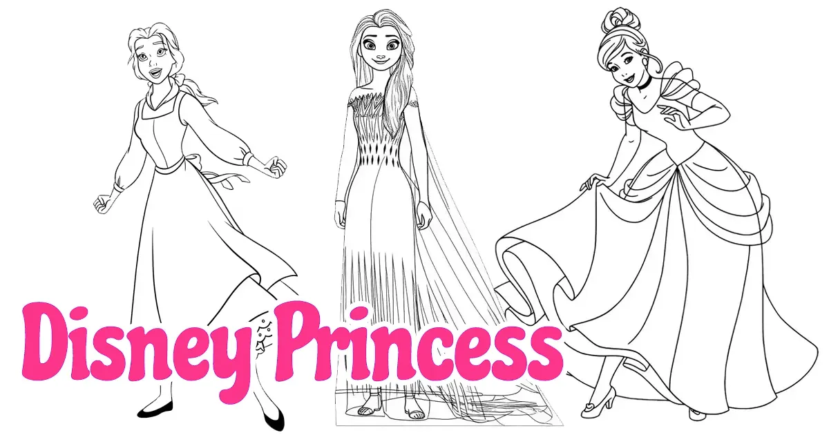 Disney Princess Coloring Pages