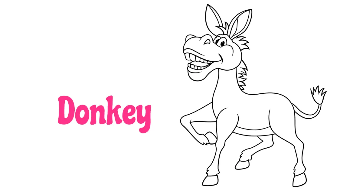 Donkey Coloring Pages