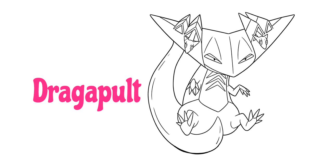 Dragapult Coloring Pages Collection