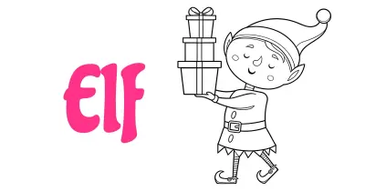 Elf Coloring Pages