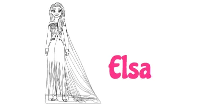 Elsa Coloring Pages Collection