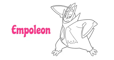 Empoleon Coloring Pages