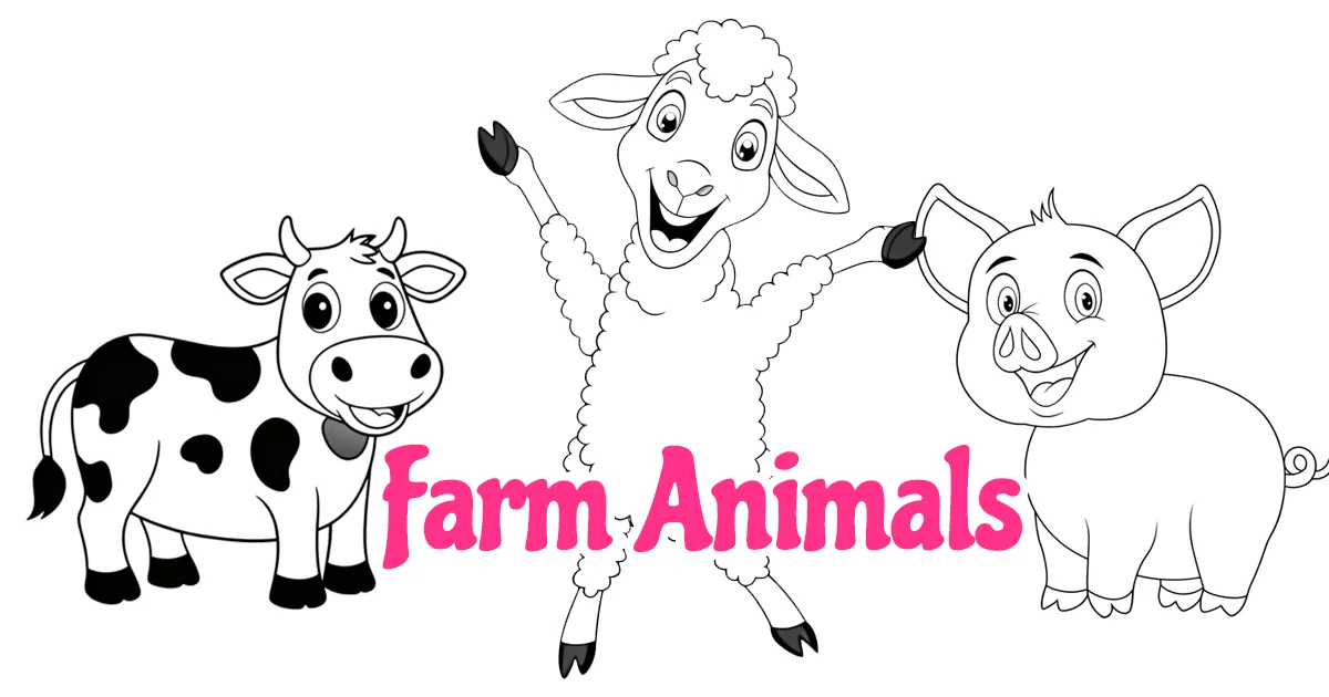 Farm Animals Coloring Pages