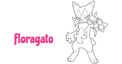 Floragato Coloring Pages Collection