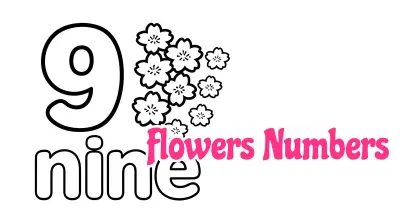 Flowers Numbers Coloring Pages