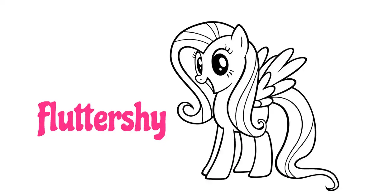 Fluttershy Coloring Pages