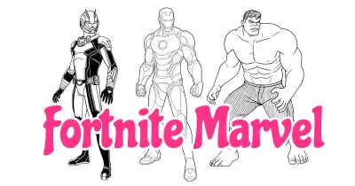 Fortnite Marvel Coloring Pages collection