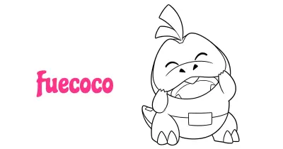  Fuecoco Coloring Pages Collection