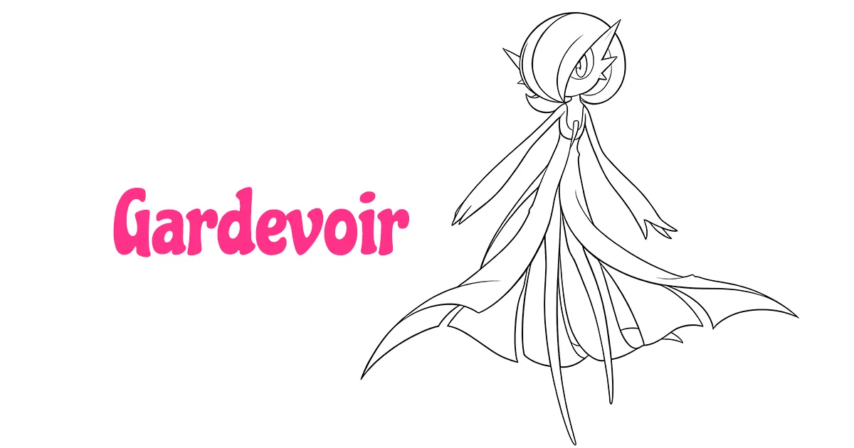 Gardevoir Coloring Pages