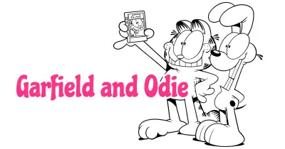 Garfield and Odie Coloring Pages Collection