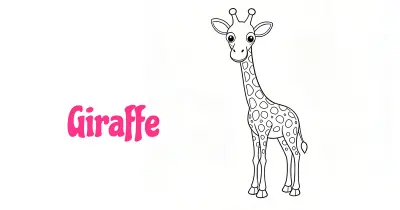 Giraffe Coloring Pages