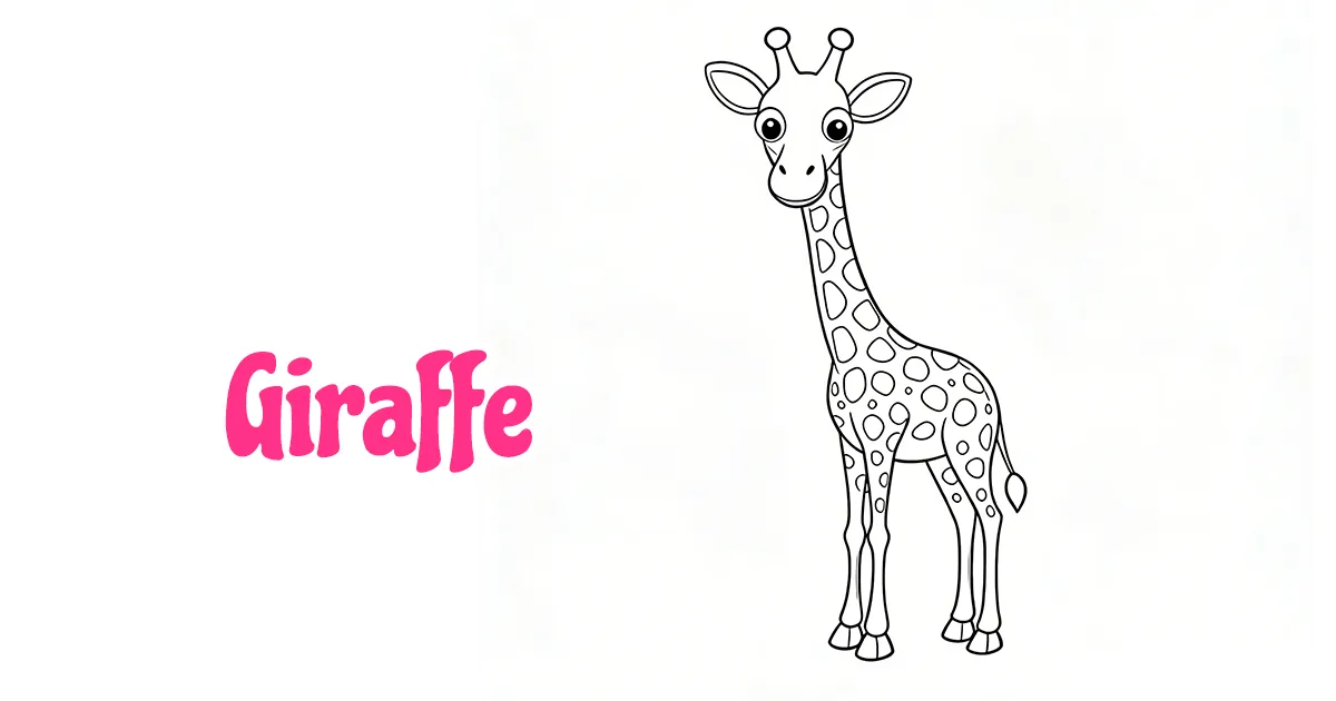 Giraffe Coloring Pages