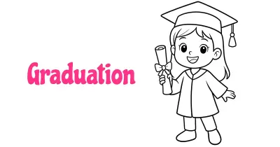 Graduation Coloring Pages
