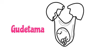 Gudetama Coloring Pages Collection